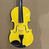 Standard Violine Geigenübungen Für Anfänger Geigenspiel 4/4 Komplette Konfiguration Dekorative Requisiten(Yellow)