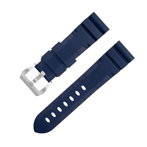 IOTUP Uhrenarmband für die PAM1392/0682-Serie, 22 mm, 24 mm, Fluorkautschuk, weiches FKM-Gummi-Uhrenarmband, 42/44 mm Zifferblatt für Panerai-Gurtzubehör, 24 mm, Achat