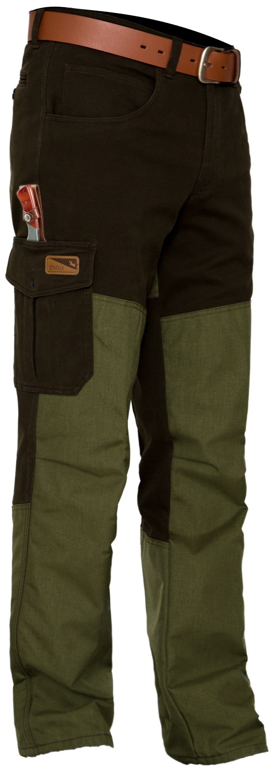 La Chasse® Hundeführer-Durchgehhose Survival Stretch-Jagdhose Herren Oliv/grün mit Cordura®-Besatz wasserabweisend Jägerjeans von Oefele Jagd & Outdoor