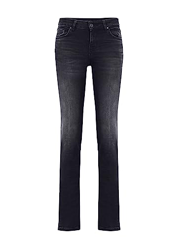 LTB Jeans Damen Jeans Aspen Y - Jeans Damen Slim aus Baumwollmischung Slim Denim Dunkel mit Reißverschluss Mittlere Taille - Grau