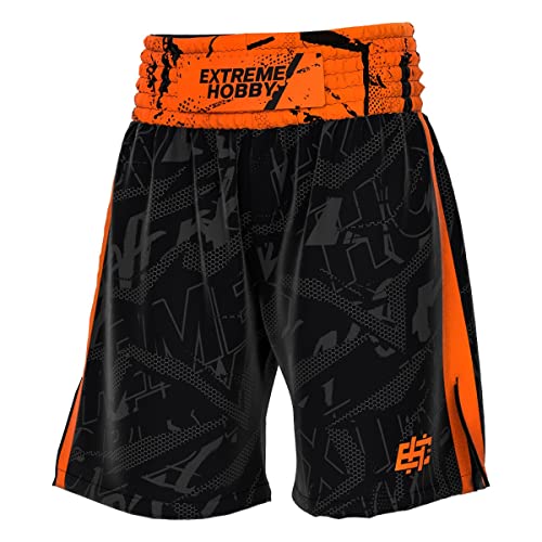 Extreme Hobby Boxershorts NEO, Old-School-Design Herren Kampfsport Boxing MMA Atmungsaktiv und Leicht Sporthose Größe L