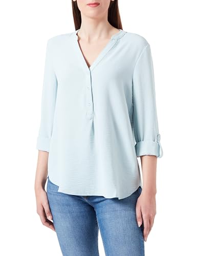 QS Damen 2142004 Tunika Bluse 3/4 Arm, Türkis, 40