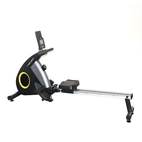 TechFit Rudergerät für zu Hause, magnetisches Bremssystem, geräuscharm, wartungsfrei, Schwungmasse: ca. 4 kg, Trainingscomputer, max. Benutzergewicht 110 kg, 196 x 60 x 70 cm