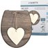 Schütte WC-Sitz Wood Heart Duroplast mit Absenkautomatik & Schnellverschluss