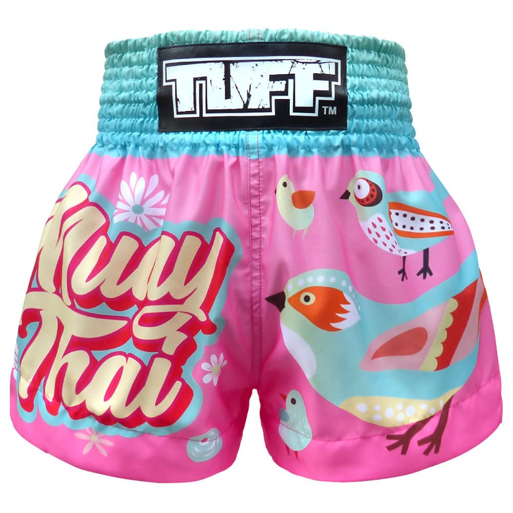 Tuff Muay Thai Shorts (TUF-MS633-PNK, Größe XL)