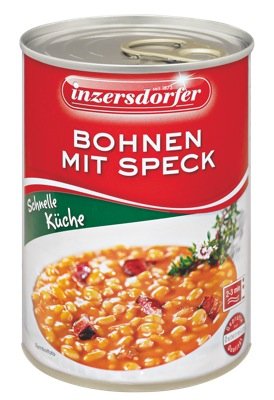 Inzers. Bohnen mit Speck 400g 6 x 400 g