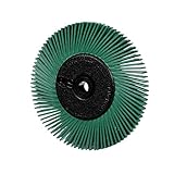 3M 27605 Scotch-Brite Radial Bristle Brush BB-ZB mit Adapter, P50, Typ A, 152,4 mm, 12,7 mm, 25,4 mm, Grün