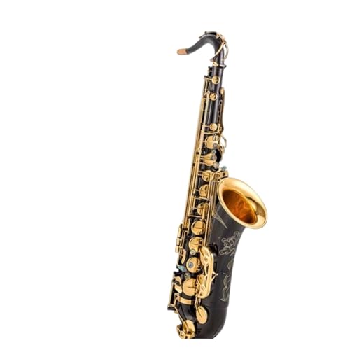 Gold lackiertes saxophon B-Saxophon langlebig Tenor-Stimmung Länge 860 mm schwarzer Lack Goldmund Saxophon