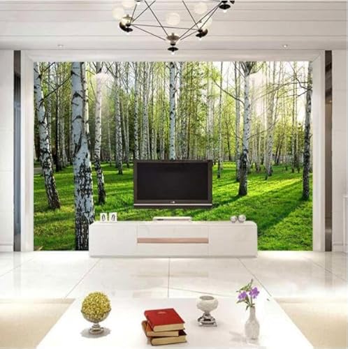 tyujlkjddlf Tapete Wandbild 3D Benutzerdefinierte 3D-Tapetenwandbild, Natürliche Landschaft, Dreidimensionale Tapete, Wald, Pastorale Tapete, Tv-Hintergrund, Wandtapete-200Cmx140Cm