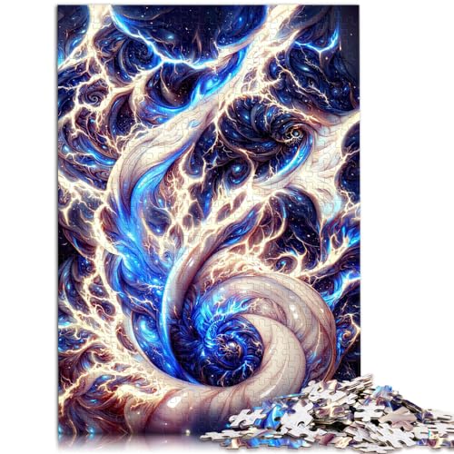 Puzzle-Geschenk: Blauer kosmischer Wirbel, Puzzle für Erwachsene, 1000 Teile, jedes Teil ist einzigartig – anspruchsvolles, unterhaltsames Familienspiel, 1000 Teile (50 x 75 cm)