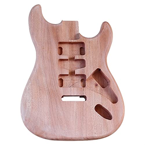 Gitarrenkörper E-Gitarrenkörper-Körper-Okoume-Holz-Gitarren-Fass Natürliche Farbe Für Den Hellen Gitarrenkörper Gitarrenkörper