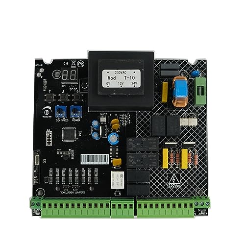 Elektrisches Toröffnungsset, Automatische Doppeltor-Steuerplatine, PCB-LED-Platine for Doppel-Schwenktoröffner mit schöner Fernbedienung(1 board and 3 remote)