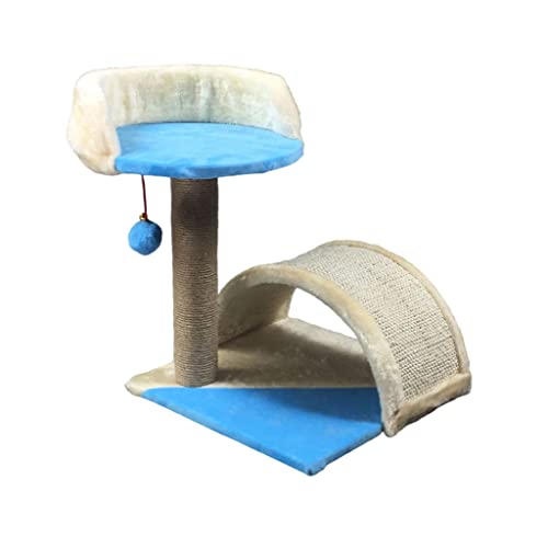 Katzenbaum Katzenhaus Katzenhaus Kratzbaum Katzenklettergerüst mit Sisalseil Katzenbett und Katzenbaum Interaktiver baumelnder Ball Katzenturm Kätzchen Möbel