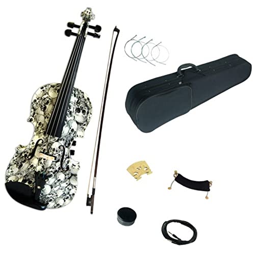 Violine Anfänger Full Size 4/4 Solid Wood Acoustic/Electric Violin Kit Mit Ebenholzbeschlägen (Color : 5)