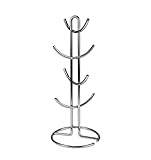 Spectrum Diversified Euro Large 8-Mug Holder, Countertop Mug Tree, Coffee Mugs & Tea Cup Storage Rack, Coffee Counter Bar Accessory & Kitchen Organizer