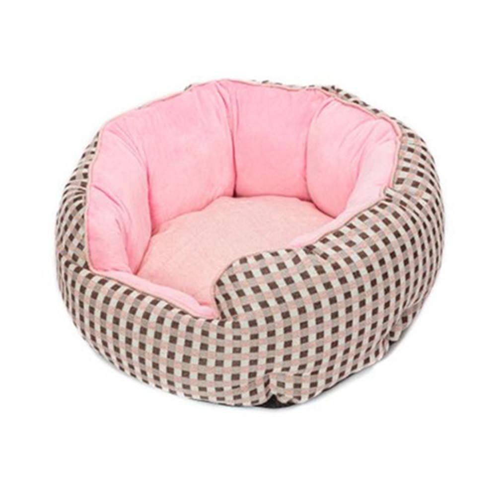 Hundehöhle Kleine Hunde Katzenhöhle Welpenbett Warme Katze Bett Hund Betten Waschbar Hund Schlafsofa Haustiernest Tragbares Hundebett Light pink