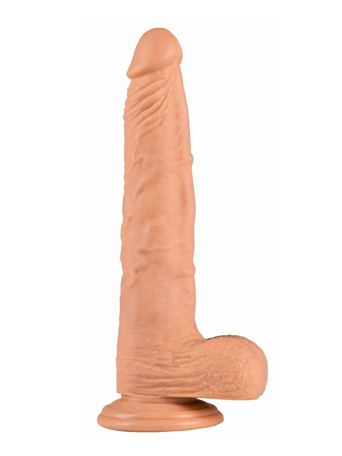 Brunos: LONG JOHN Dildo flesh w/Balls 9"/ 23 x 4 cm