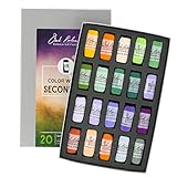 Jack Richeson 20 Stück Farbrad sekundär Handgerolltes, weiches Pastell-Set, Pastellfarben, (1er Pack)