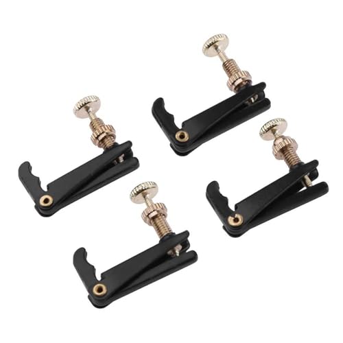 Violin Music Instrument Zubehör 4-100 stücke Violine Tuner Violine Zubehör Für Violine 4/4 3/4 Violine Feinstimmer Teller Kupfer Überzug Schrauben(Color:4pcs)