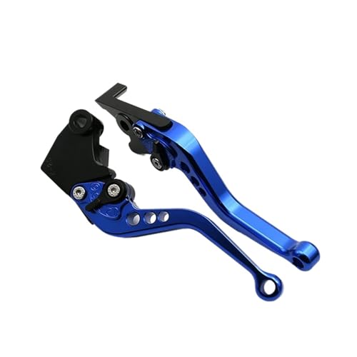 Motorrad Bremshebel Für Speed ​​Für Triple Für Thruxton Für Daytona 955i 600 650 Motorrad Lange/Kurze Bremskupplungshebel BremsKupplungshebel(Short Blue)