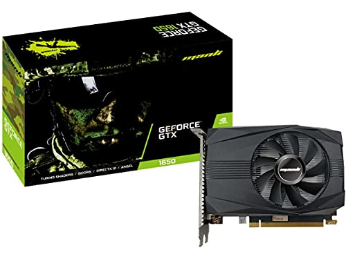 SIMPLETEK Grafikkarte Nvidia Geforce GTX 1650 4GB GDDR6 Gaming Grafiken HDMI DVI Display Port GTX1650 12 Gbps 896 Cuda Core. Auflösung 7680 x 4320 A 120Hz