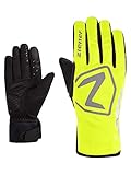 Ziener Herren DAQUA Fahrradhandschuhe, Winter |wasserdicht, Soft-Shell, gepolstert, Poison Yellow, 8