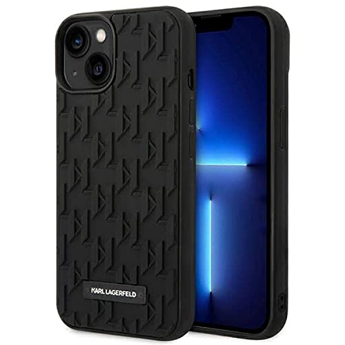 Karl Lagerfeld KLHCP14SRUPKLPK hülle für iPhone 14 6,1" hardcase schwarz/Black 3D Monogram