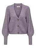 JDY Damen Jdydrea L/S Short Cardigan Knt Noos, Lavender Gray, S