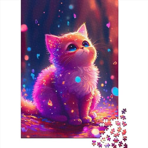 1000-teiliges Puzzle für Erwachsene und Jugendliche. Fantasie-Katzen-Puzzle für Erwachsene und Jugendliche von Interesting Stress Reduction Jigsaw Puzzles (Größe: 75 x 50 cm)