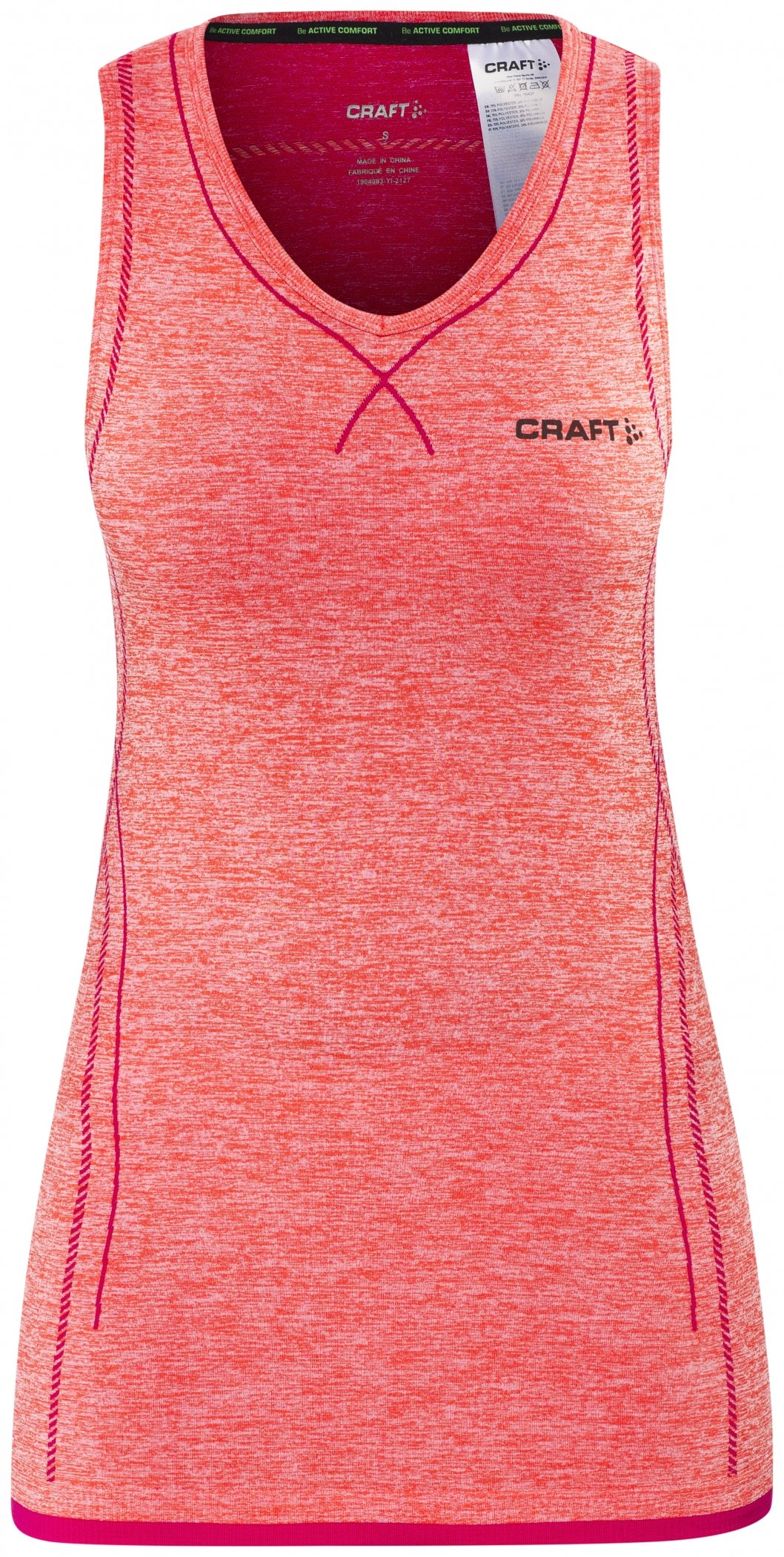 Craft Damen Funktionsunterhemd Active Comfort V-Singlet, Crush, XL, 1904083-B410-7