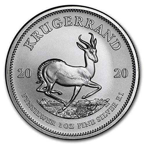 Südafrikanische Krugerrand-Silbermünze 2020, 28 g (1 oz)