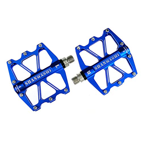 Fahrrad Pedale Alu Pedal Fahrrad Fahrradzubehör Fahrradpedale Fahrradpedal Fahrradzubehör Flache Pedale Fahrradzubehör Fahrradzubehör Rennrad Pedale Blue,Free Size