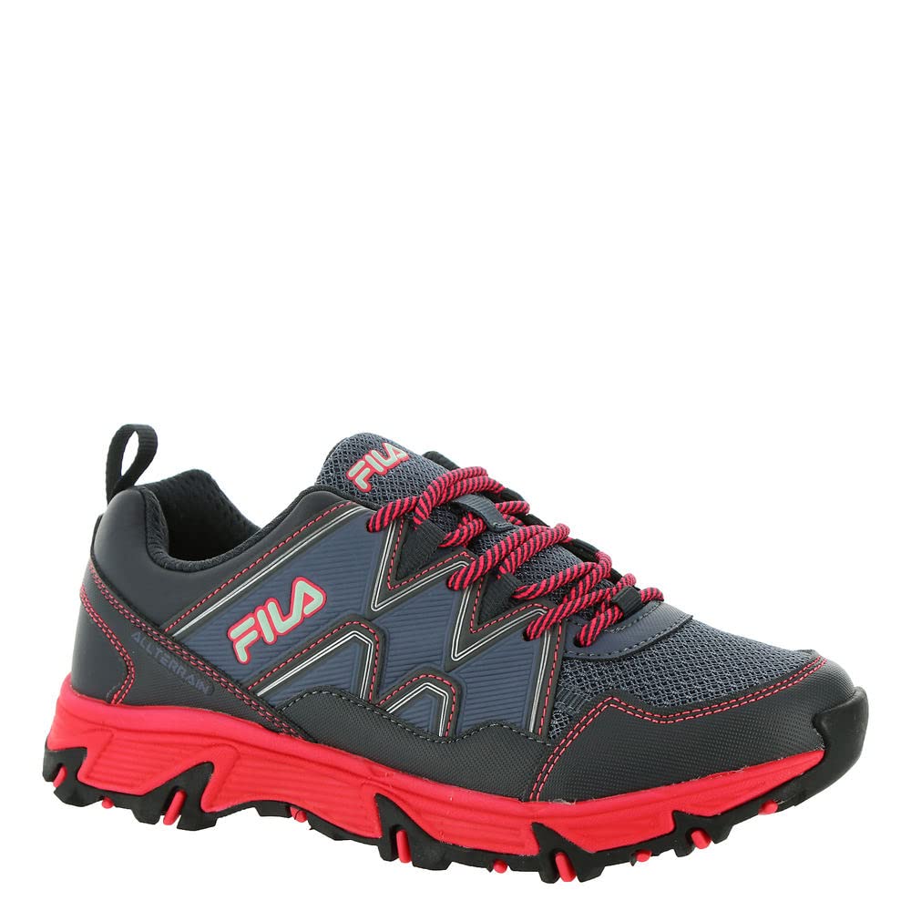 Fila Girl's at Peake 23 (Little Kid/Big Kid) Folkstone Gray/Ebony/Diva Pink 1 Little Kid M