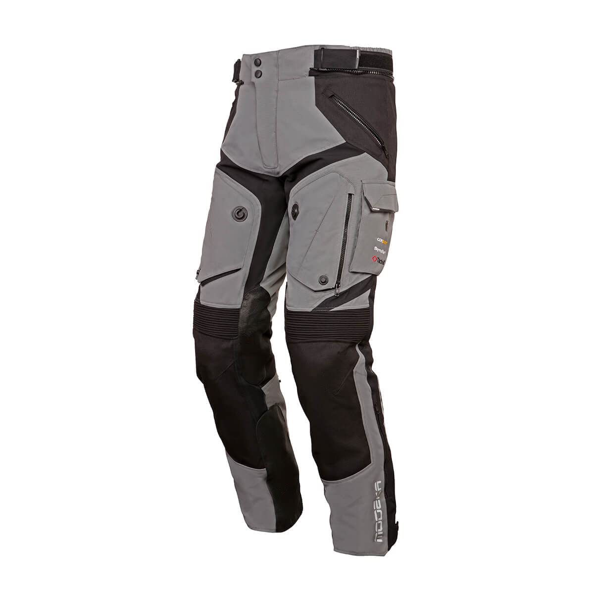 Modeka Panamericana 2 Motorrad Textilhose, grau/schwarz, XL