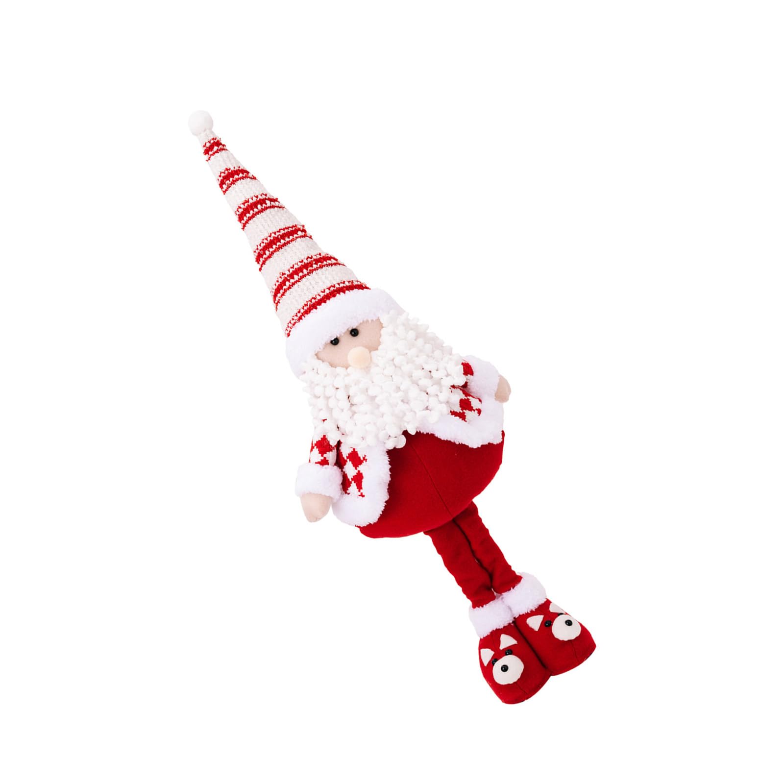 ZIDDAR Weihnachten Santa Schneemann Hirsch Stehende Plüsch Puppen Figur Einziehbare Bein Figur Spielzeug Saisonale Dekorative Ornament