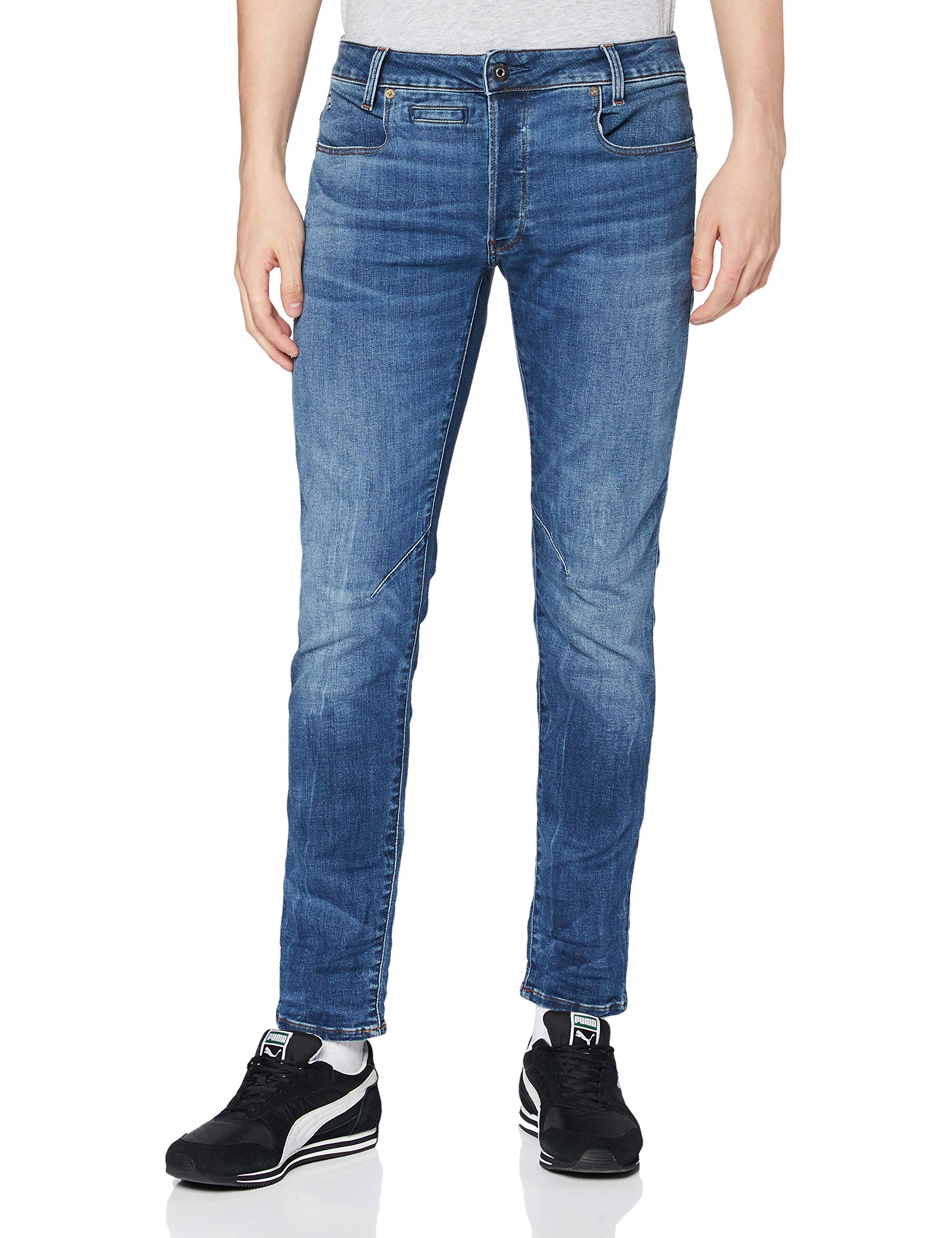 G-Star Herren D-Staq 5-Pocket Slim Jeans, Mehrfarben (medium indigo aged D06761-8968-6028), 32W / 34L