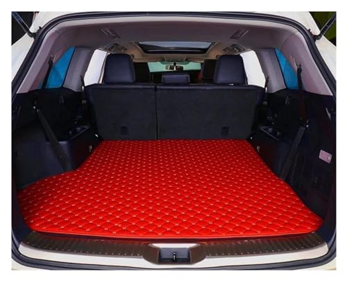 Kofferraumwanne Für Mitsubishi Für Eclipse Für Cross 2018 2019 2020 Kofferraummatten High Side Cargo Liner Teppiche Anti Rutsch Matte(Rot)