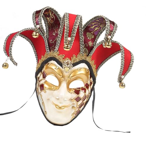 Maskerade Vollgesichtsabdeckung, Maskerade-Kostüm, Zubehör für Damen und Herren, Halloween, Maskerade, Karneval, Partys