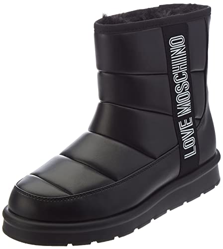 Love Moschino Damen St.ttod.Winterboot Soft Pu Stiefelette, Schwarz, 35 EU