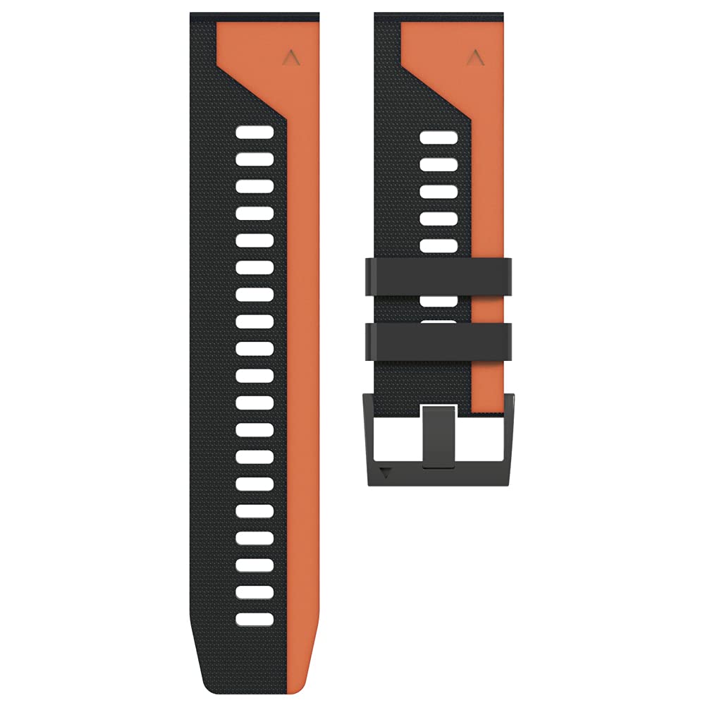 OPKDE 26 22 mm Silikon-Schnellverschluss-Uhrenarmband für Garmin Fenix 6 6X Pro 5X 5Plus 3HR S60 935 Enduro MK2 MK2i Easyfit Armband, 22mm Width, Achat