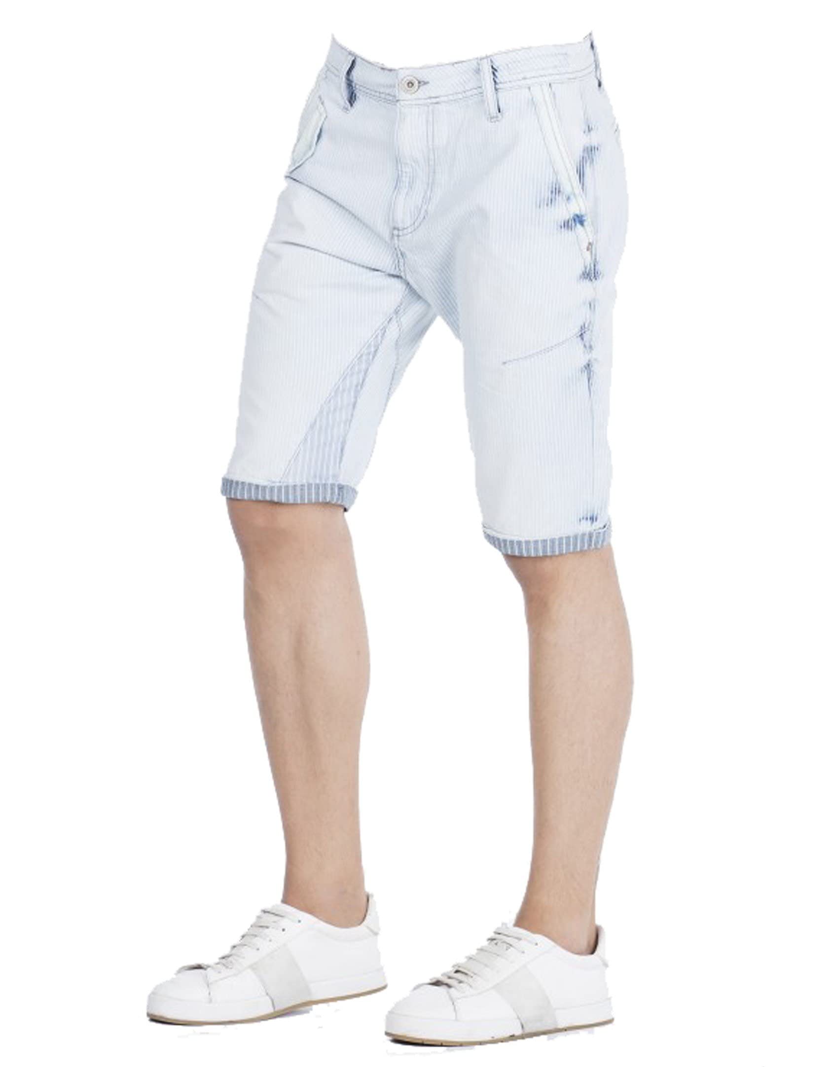 Cipo & Baxx Herren Kurze Hose Shorts Sommer Bermuda Jeans Denim CK141 Blau W31