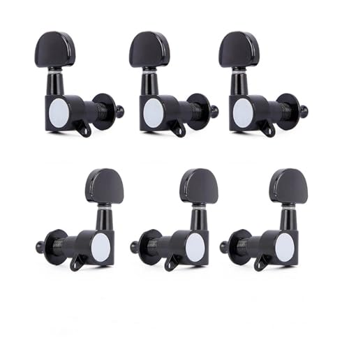 Strings Tuning Pegs Mechaniken Für Gitarre 6PCS Chrom/Titan Legierung 3R + 3L Akustische/Folk Gitarre Voll Verschluss Stimmwirbel String Tuner schlüssel (Color : 6)