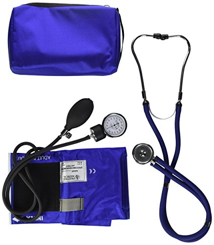 NCD Medical/Prestige Medical Set mit Aneroid-Manometer und Doppelkopf-Stethoskop, Königsblau