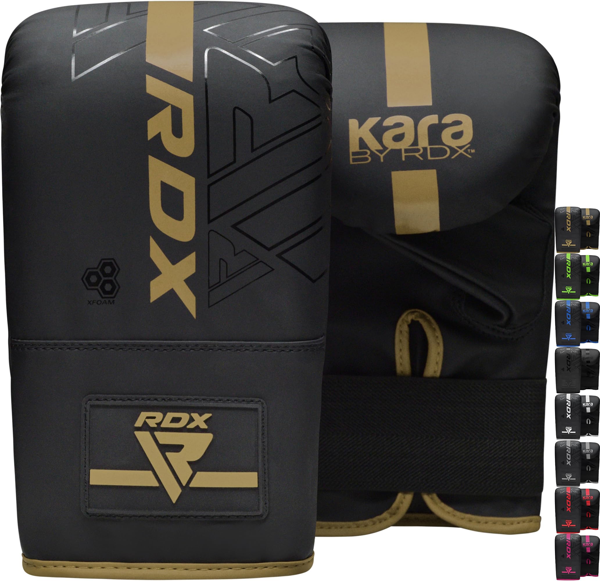 RDX Boxhandschuhe für Kickboxen und Muay Thai Training, Maya Hide Leder Kara Boxsack Handschuhe für Kampfsport, Sparring, Boxen, MMA, Punchinghandschuhe für Fitness Stanzen, Sandsack (MEHRWEG)