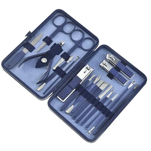 18-in-1 Nagelknipser-Set, Maniküre-Set, Nagelpflegeset, Körperpflegeset mit luxuriösem Etui, Geschenk für Männer, Ehemann