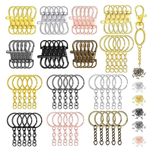 SZYDD Buntes Metall-Schlüsselanhänger-Set, Gürtelschnallen, Schlüsselband, Haken, Schlüsselanhänger, Gürtelkette, Metall, Schlüsselband, Schlüsselanhänger, Haken, geeignet für Schlüsselanhänger,