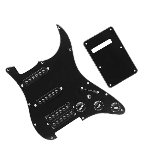 Standard-Pickguard-Tonabnehmer SSH-Schlagbrett-Tonabnehmer für E-Gitarre mit Singlecut-Verkabelung und vorverdrahteter Doppelspulenbaugruppe (Color : 3/4)