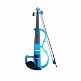 Standard Violine Komplett Handgefertigte Elektronische Violine 4/4(Blue)