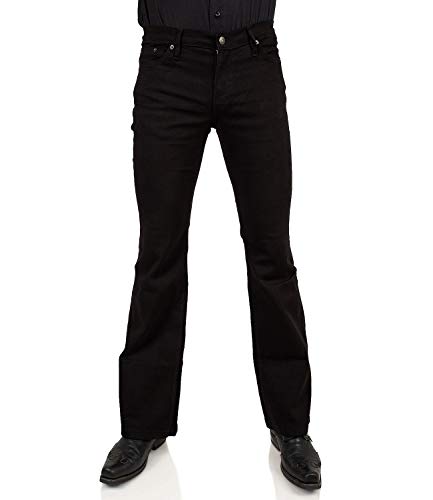 Schwarze Bootcut Slim fit Schlaghose Star Cut Black One 29/34