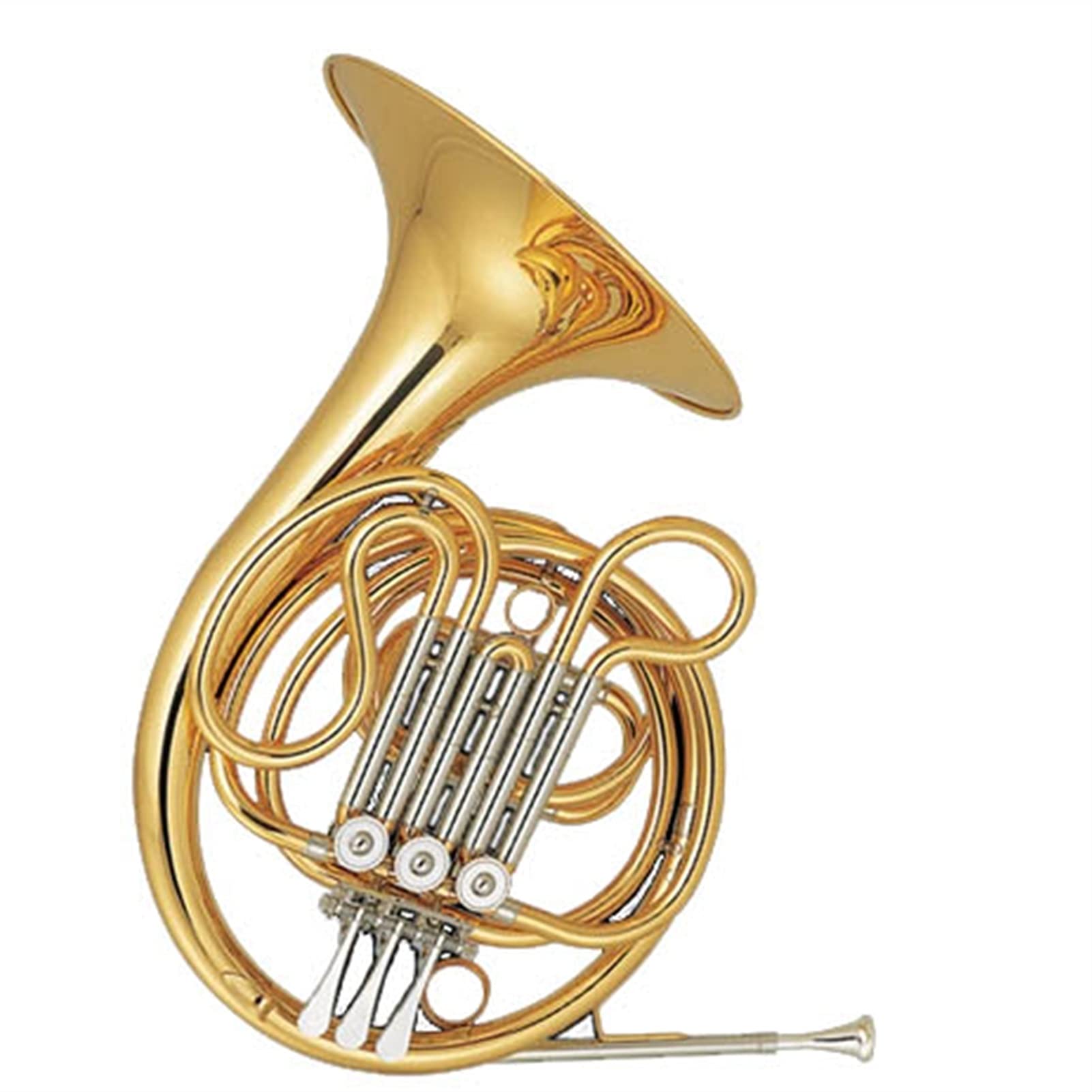 Horns Populäre Grade Gold Lack Junior 3 Schlüssel Single Französisch Horn Wind Instrument